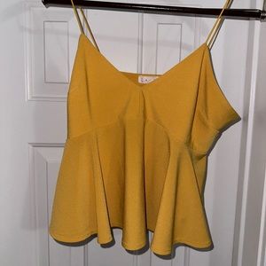 Leith peplum tank top